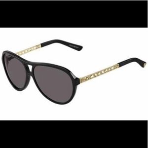 NEW YSL authentic vintage black/gold sunglasses